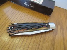 Schatt & Morgan 2004 Series XIII Mountain Man Worm Grooved Jigged Bone Pattern # 04113L