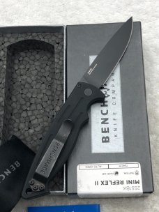 Benchmade 2551BK Mini Reflex II Push Button Automatic Knife New In Box Made In USA Discontinued 