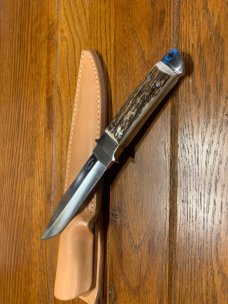Dietmar Kressler Integral Stag Hunter Knife NOS, Rare collectible!