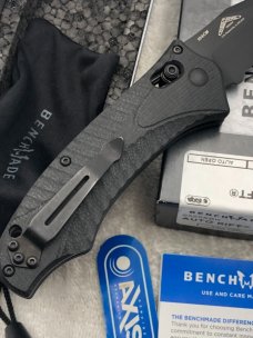 Benchmade 9555SBK Auto Rift Tactical Knife New In Box Made In USA Discontinued 
