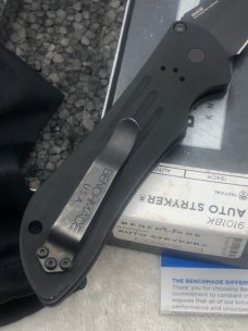 Benchmade 9101BK Auto Stryker Push Button Automatic Knife Slide Lock In Box Made In USA Discontinued