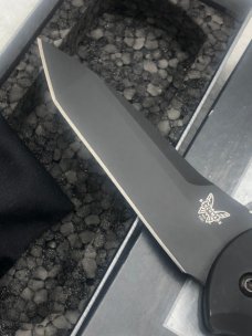 Benchmade 9101BK Auto Stryker Push Button Automatic Knife Slide Lock In Box Made In USA Discontinued