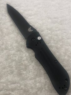 Benchmade 9101BK Auto Stryker Push Button Automatic Knife Slide Lock In Box Made In USA Discontinued