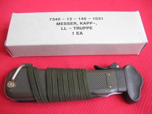Vintage Large Size BUND German Luftwaffe PARATROOPER Gravity Knife - MINT IN BOX !