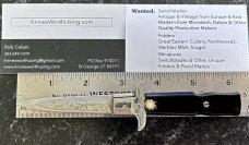 Nice Russian Prison Knife (RPK) Switchblade, Small Fancy Dagger, Swivel Bolster Closing, Unused