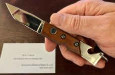 Russian Prison Knife (RPK) Switchblade, Keychain Ring And Bottle Opener, Unused