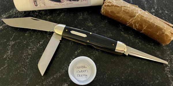 Great Eastern Cutlery Tidioute #981316 Texas Cattle Knife, Gabon Ebony, Unused (GEC 98) Great Eastern Cutlery Tidioute #981316 Texas Cattle Knife, Gabon Ebony, Unused (GEC 98)