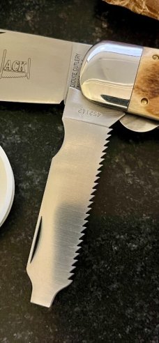 Great Eastern Cutlery Tidioute #452112 LT STL Lumber Jack Knife, Frontier Bone, Unused (GEC 45) 