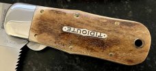 Great Eastern Cutlery Tidioute #452112 LT STL Lumber Jack Knife, Frontier Bone, Unused (GEC 45) 