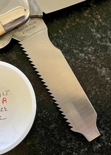 Great Eastern Cutlery Tidioute #452112 LT STL Lumber Jack Knife, Frontier Bone, Unused (GEC 45) 