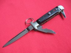 Vintage French Cartailler-Deluc 4 Blade Ring Pull Stiletto Switchblade Knife - New in Box.