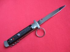 Vintage French Cartailler-Deluc 4 Blade Ring Pull Stiletto Switchblade Knife - New in Box.