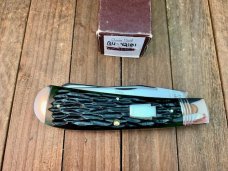 Schatt and Morgan Sway Back Trapper Emerald Green Jigged Bone 1996 Please Read Description