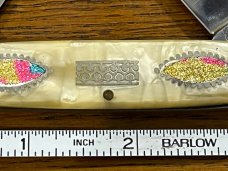Fight'n Rooster Frank Buster Pre-1982 2-Blade Pen Knife w/Inlaid MOP Scales Germany