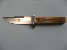 GREAT EASTERN H40123 FIXED BLADE JIGGED FRONTIER BONE SCALES