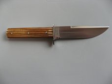 GREAT EASTERN H40123 FIXED BLADE JIGGED FRONTIER BONE SCALES