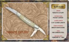 Tidioute Cutlery Pocket Carver Smooth White Bone 620320