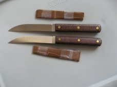GREAT EASTERN KITCHEN KNIFE WITH RUSTIC BURLAP MICARTA HANDLE