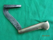 Wester Bros. Brass Timberscribe , Raise knife