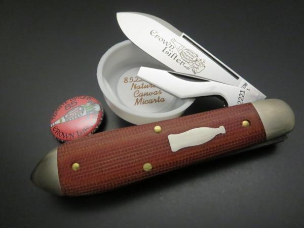 Great Eastern Cutlery #85 Crown Lifter Natural Canvas Micarta GEC 852221CL