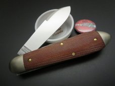 Great Eastern Cutlery #85 Crown Lifter Natural Canvas Micarta GEC 852221CL