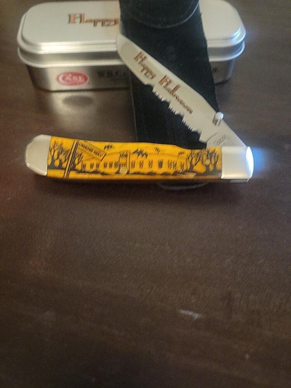 2008 case xx Halloween trapperlock knife 