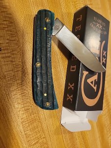 Case SODBUSTER jr, jade kinfolk jig bone