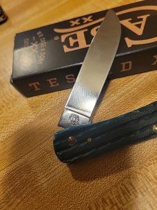 Case SODBUSTER jr, jade kinfolk jig bone