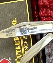Case xx 2008 Premier Edition Peanut Knife (MDL# 9220 SS) w/ Quarius Corelon Handles