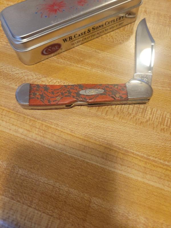 Case cooperlock July 4th celebration knife w/tin