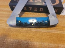 Case Caribbean blue canoe * bass fishing 