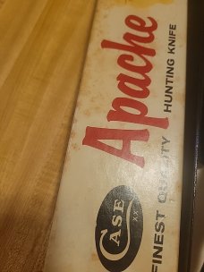 Case apache vintage 65 to 69 knife with box