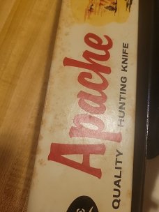 Case apache vintage 65 to 69 knife with box