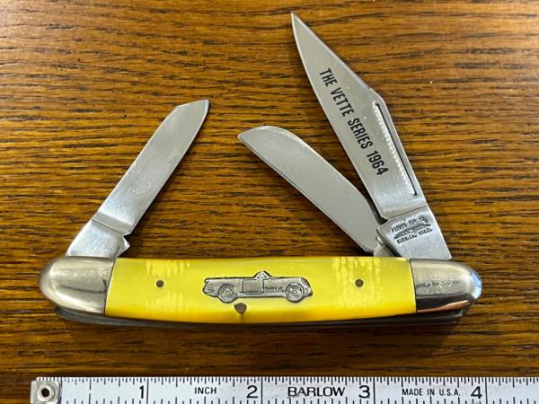 Parker Cut. Co./TSCO Corvette Series 1964 Stockman w/Yellow Celluloid Scales SN#237 Japan