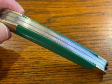 Parker Cut. Co./TSCO Corvette Series 1962 Stockman w/Green Delrin Scales SN#237 Japan 