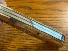 Parker Cut. Co. 1980's 2-Blade Bullet Trapper w/Smooth Bone Scales Japan