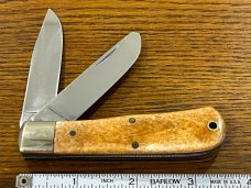 Parker Cut. Co. 1980's 2-Blade Bullet Trapper w/Smooth Bone Scales Japan 