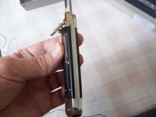 Hubertus Knife Solingen, Germany Large Size 11 Exotic Black Ebonywood NIB