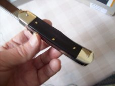Hubertus Knife Solingen, Germany Large Size 11 Exotic Black Ebonywood NIB