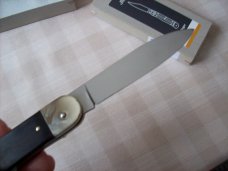 Hubertus Knife Solingen, Germany Large Size 11 Exotic Black Ebonywood NIB