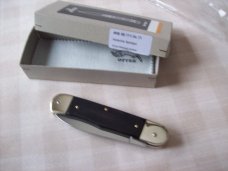 Hubertus Knife Solingen, Germany Large Size 11 Exotic Black Ebonywood NIB