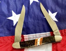 Case xx 2008 Customized Muskrat Knife w/ Custom Handles And Filework