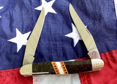 Case xx 2008 Customized Muskrat Knife w/ Custom Handles And Filework