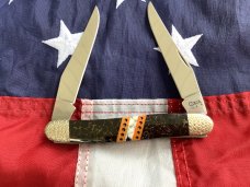 Case xx 2008 Customized Muskrat Knife w/ Custom Handles And Filework