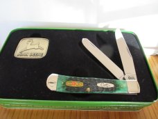 Case XX 2000 John Deere Trapper in Metal Tin Pattern # 6254 SS