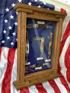 WOW!!! Bulldog Brand African Big Five Elephant Toe Knives in a Fancy Display Case
