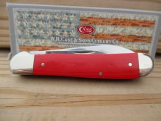 Case Red Micarta Wharncliffe Copperhead  
