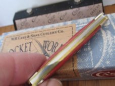 Case XX 1996 Pocket Worn Red Bone Small Half Stockman Pattern # 6227 SS