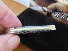 Case XX 2011 Deadwood Knives SFO Basketweave White Corelon Tiny Texas Toothpick Pattern # 910096SS