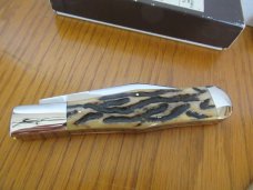 Schatt & Morgan Worm Grooved Bone Large Coke Bottle Series 5 Pattern # 041102 ATS-34